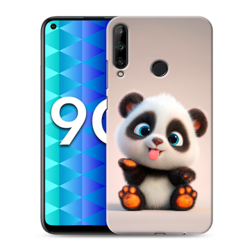 Силиконовый чехол на Huawei Honor 9C с принтом милая панда Силиконовый чехол на Huawei Honor 9C с принтом милая панда