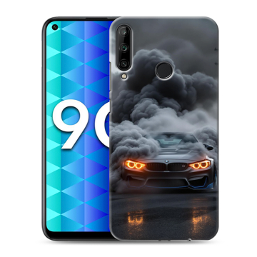 Силиконовый чехол на Huawei Honor 9C с принтом BMW БМВ