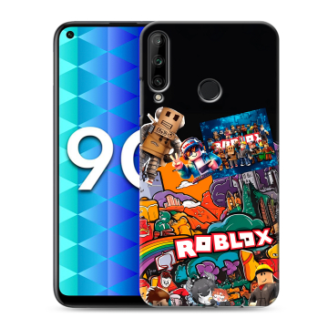 Силиконовый чехол на Huawei Honor 9C с принтом Roblox Роблокс