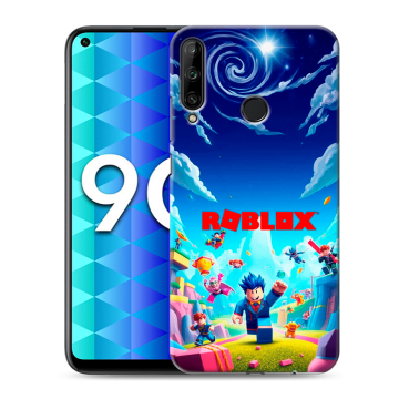 Силиконовый чехол на Huawei Honor 9C с принтом Roblox Роблокс