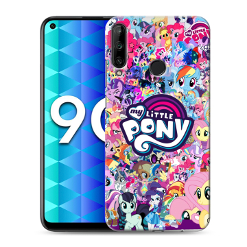 Силиконовый чехол на Huawei Honor 9C с принтом My little pony Дружба чудо