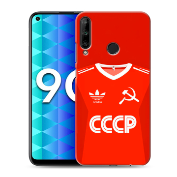 Силиконовый чехол на Huawei Honor 9C с принтом Флаг Герб СССР