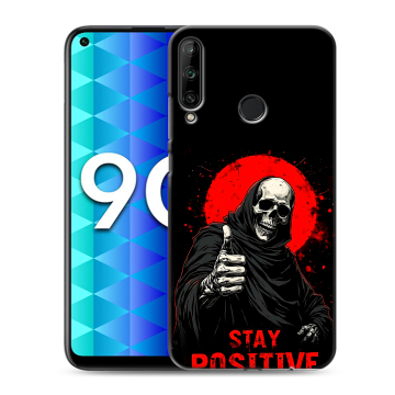 Силиконовый чехол на Huawei Honor 9C с принтом смешной скелет