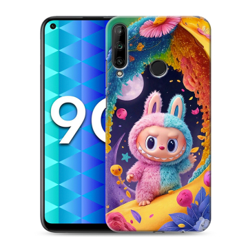 Силиконовый чехол на Huawei Honor 9C с принтом Labubu Лабубу