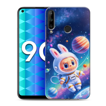Силиконовый чехол на Huawei Honor 9C с принтом Labubu Лабубу