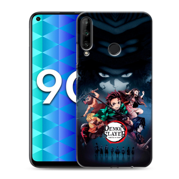 Силиконовый чехол на Huawei Honor 9C с принтом Demon Slayer Клинок рассекающий демонов