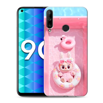 Силиконовый чехол на Huawei Honor 9C с принтом Labubu Лабубу