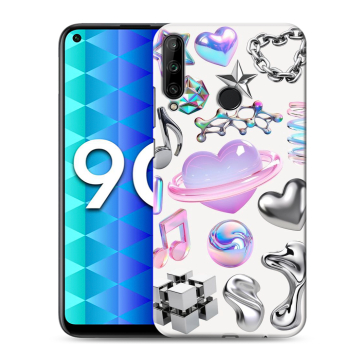 Силиконовый чехол на Huawei Honor 9C с принтом Y2K