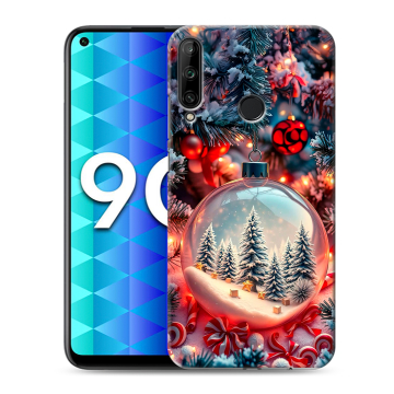 Силиконовый чехол на Huawei Honor 9C с принтом Новый год