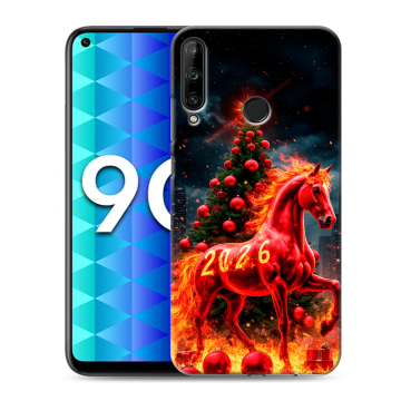 Силиконовый чехол на Huawei Honor 9C с принтом Новый год