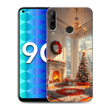 Силиконовый чехол на Huawei Honor 9C с принтом Новый год