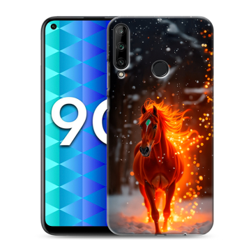 Силиконовый чехол на Huawei Honor 9C с принтом Новый год