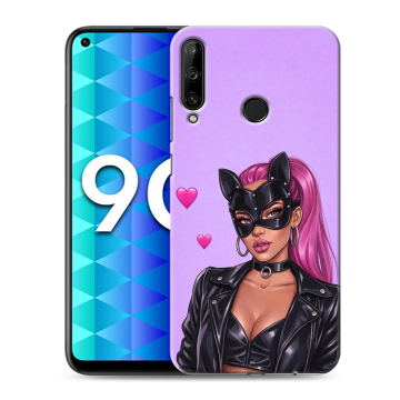 Силиконовый чехол на Huawei Honor 9C с принтом женский