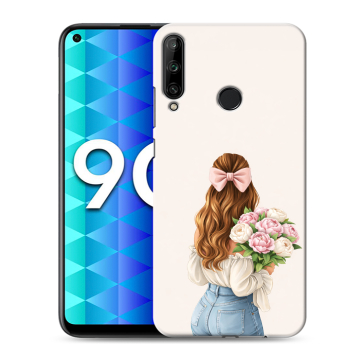 Силиконовый чехол на Huawei Honor 9C с принтом женский