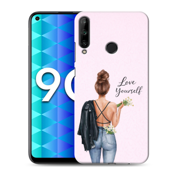Силиконовый чехол на Huawei Honor 9C с принтом женский