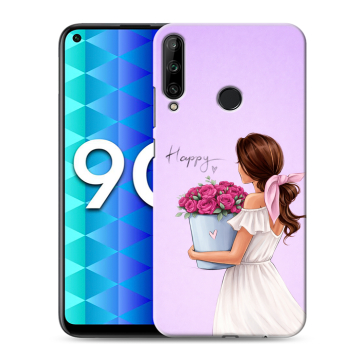 Силиконовый чехол на Huawei Honor 9C с принтом женский
