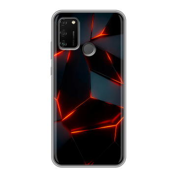 Силиконовый чехол на Huawei Honor 9A с принтом Яркие абстракции Силиконовый чехол на Huawei Honor 9A с принтом Яркие абстракции