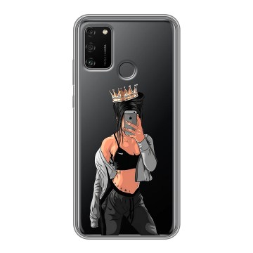 Силиконовый чехол на Huawei Honor 9A с принтом Женские принты Силиконовый чехол на Huawei Honor 9A с принтом Женские принты