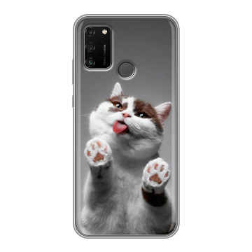 Силиконовый чехол на Huawei Honor 9A с принтом Коты Силиконовый чехол на Huawei Honor 9A с принтом Коты