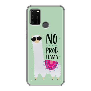 Силиконовый чехол на Huawei Honor 9A с принтом Лама Силиконовый чехол на Huawei Honor 9A с принтом Лама