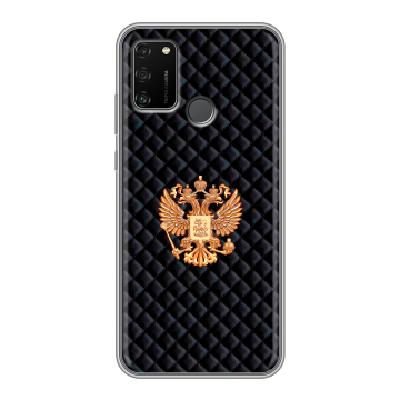 Силиконовый чехол на Huawei Honor 9A с принтом Герб России принт