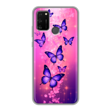 Силиконовый чехол на Huawei Honor 9A с принтом Бабочки