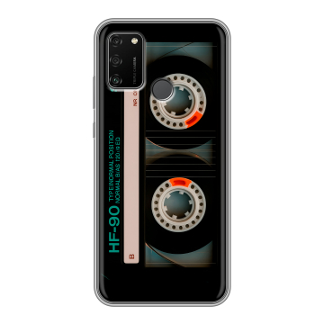 Силиконовый чехол на Huawei Honor 9A с принтом Кассета