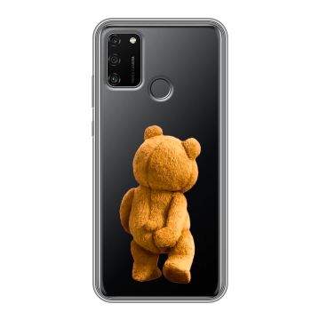 Силиконовый чехол на Huawei Honor 9A с принтом Медведь