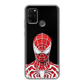 Силиконовый чехол на Huawei Honor 9A с принтом человек паук spiderman Силиконовый чехол на Huawei Honor 9A с принтом человек паук spiderman
