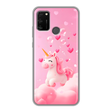 Силиконовый чехол на Huawei Honor 9A с принтом Единорог
