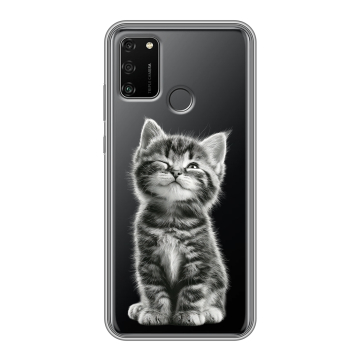 Силиконовый чехол на Huawei Honor 9A с принтом Котенок Силиконовый чехол на Huawei Honor 9A с принтом Котенок