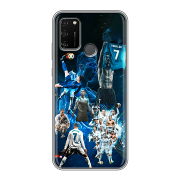 Силиконовый чехол на Huawei Honor 9A с принтом Реал Роналдо Силиконовый чехол на Huawei Honor 9A с принтом Реал Роналдо