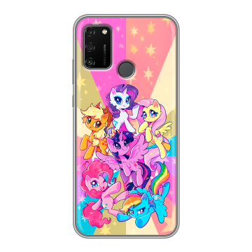 Силиконовый чехол на Huawei Honor 9A с принтом My little pony Дружба чудо Силиконовый чехол на Huawei Honor 9A с принтом My little pony Дружба чудо