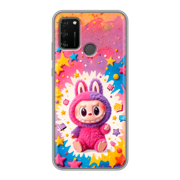 Силиконовый чехол на Huawei Honor 9A с принтом Labubu Лабубу Силиконовый чехол на Huawei Honor 9A с принтом Labubu Лабубу