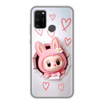 Силиконовый чехол на Huawei Honor 9A с принтом Labubu Лабубу