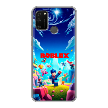 Силиконовый чехол на Huawei Honor 9A с принтом Roblox Роблокс Силиконовый чехол на Huawei Honor 9A с принтом Roblox Роблокс