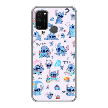 Силиконовый чехол на Huawei Honor 9A с принтом Лило и Стич