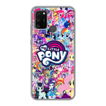 Силиконовый чехол на Huawei Honor 9A с принтом My little pony Дружба чудо