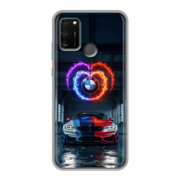Силиконовый чехол на Huawei Honor 9A с принтом BMW БМВ Силиконовый чехол на Huawei Honor 9A с принтом BMW БМВ