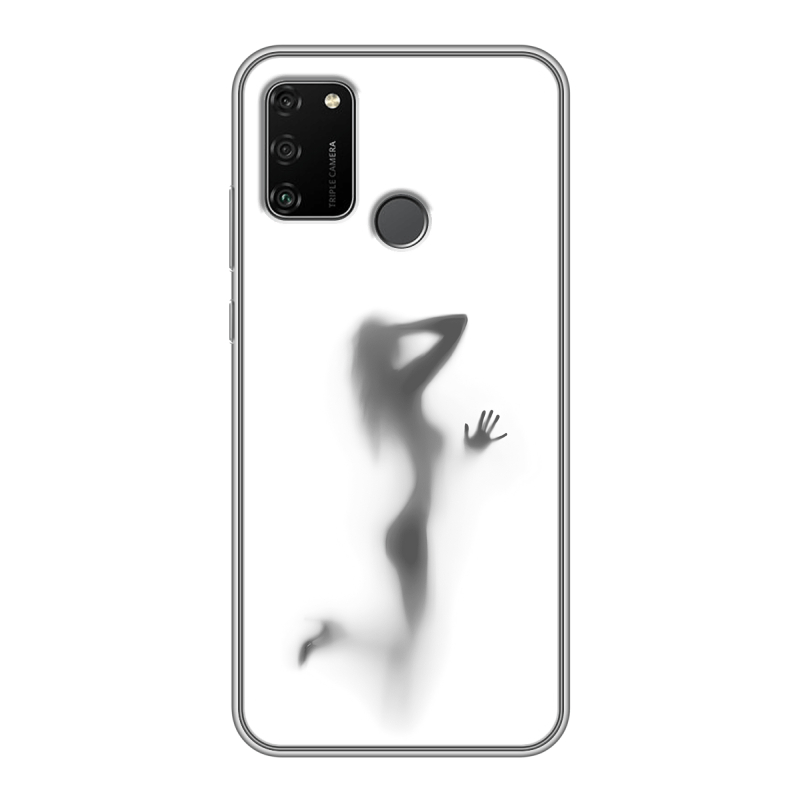 Силиконовый противоударный чехол на Huawei Honor 9A с принтом Силуэт Силиконовый противоударный чехол на Huawei Honor 9A с принтом Силуэт