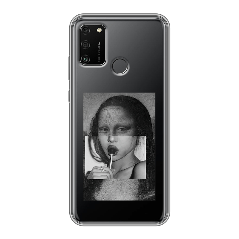 Силиконовый чехол на Huawei Honor 9A с принтом Мона Лиза Силиконовый чехол на Huawei Honor 9A с принтом Мона Лиза