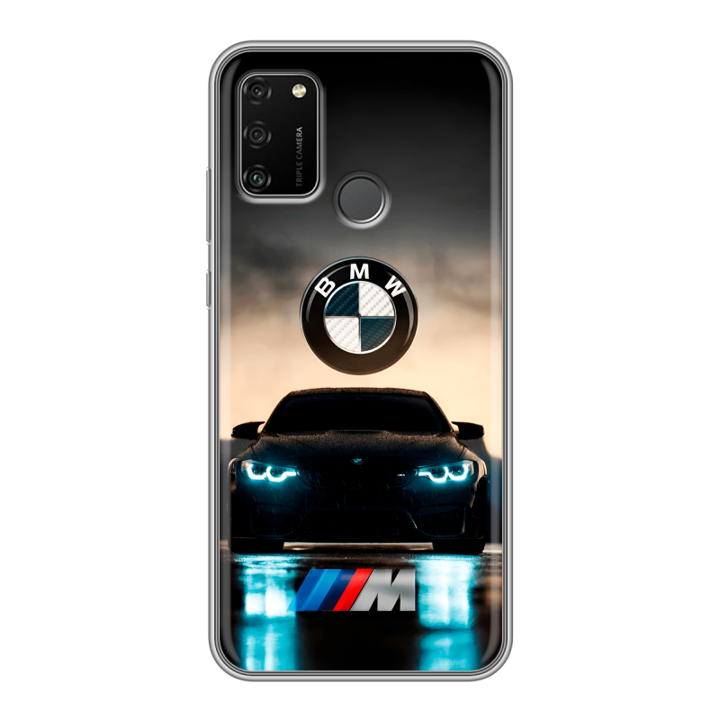 Силиконовый чехол на Huawei Honor 9A с принтом БМВ BMW Силиконовый чехол на Huawei Honor 9A с принтом БМВ BMW