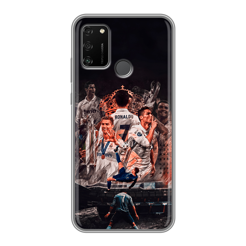 Силиконовый чехол на Huawei Honor 9A с принтом Реал Роналдо Real Ronaldo Силиконовый чехол на Huawei Honor 9A с принтом Реал Роналдо Real Ronaldo
