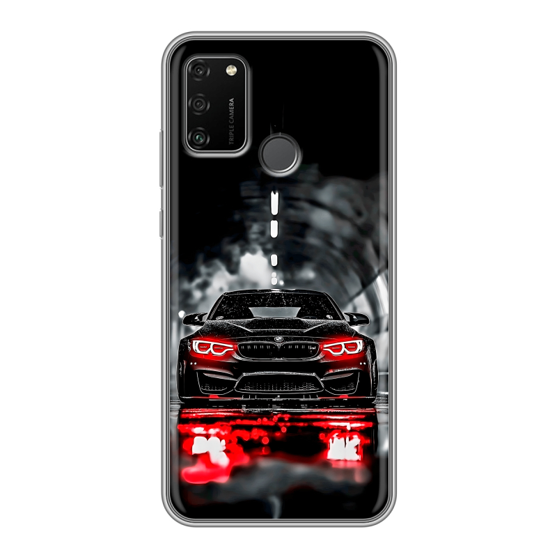 Силиконовый чехол на Huawei Honor 9A с принтом BMW БМВ Силиконовый чехол на Huawei Honor 9A с принтом BMW БМВ