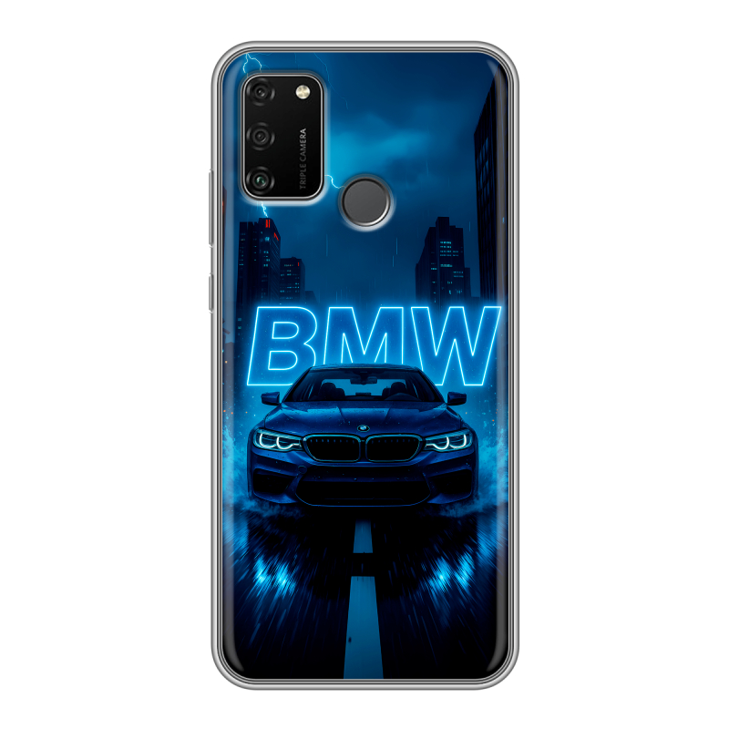 Силиконовый чехол на Huawei Honor 9A с принтом BMW БМВ Силиконовый чехол на Huawei Honor 9A с принтом BMW БМВ