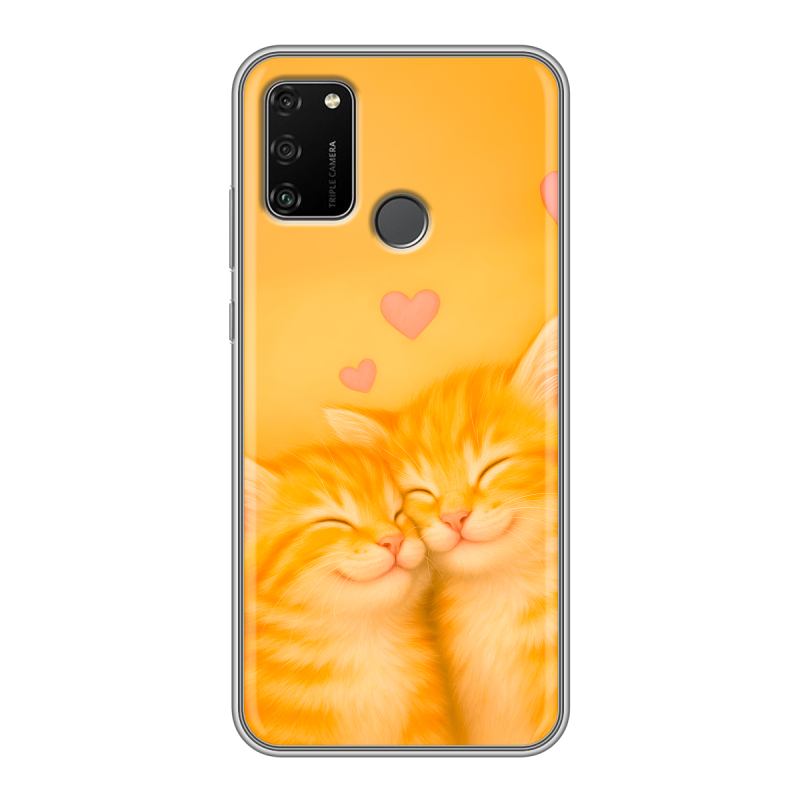 Силиконовый чехол на Huawei Honor 9A с принтом Милые котята Силиконовый чехол на Huawei Honor 9A с принтом Милые котята