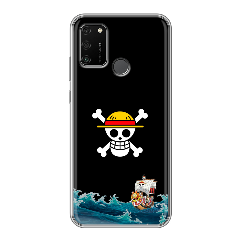 Силиконовый чехол на Huawei Honor 9A с принтом One Piece Ван Пис Силиконовый чехол на Huawei Honor 9A с принтом One Piece Ван Пис