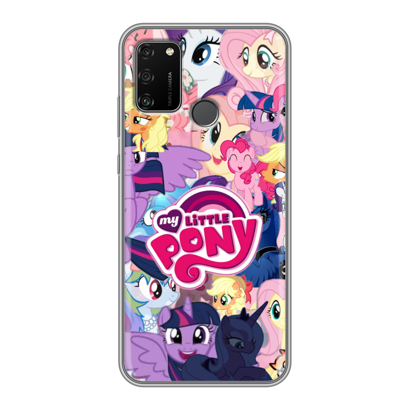 Силиконовый чехол на Huawei Honor 9A с принтом My little pony Дружба чудо Силиконовый чехол на Huawei Honor 9A с принтом My little pony Дружба чудо