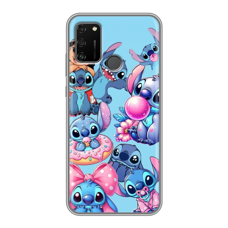 Силиконовый чехол на Huawei Honor 9A с принтом Лило и Стич Силиконовый чехол на Huawei Honor 9A с принтом Лило и Стич