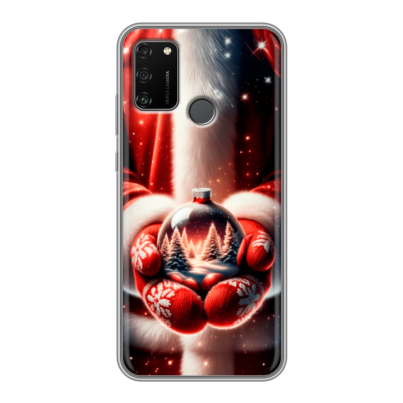 Силиконовый чехол на Huawei Honor 9A с принтом Новый год Силиконовый чехол на Huawei Honor 9A с принтом Новый год
